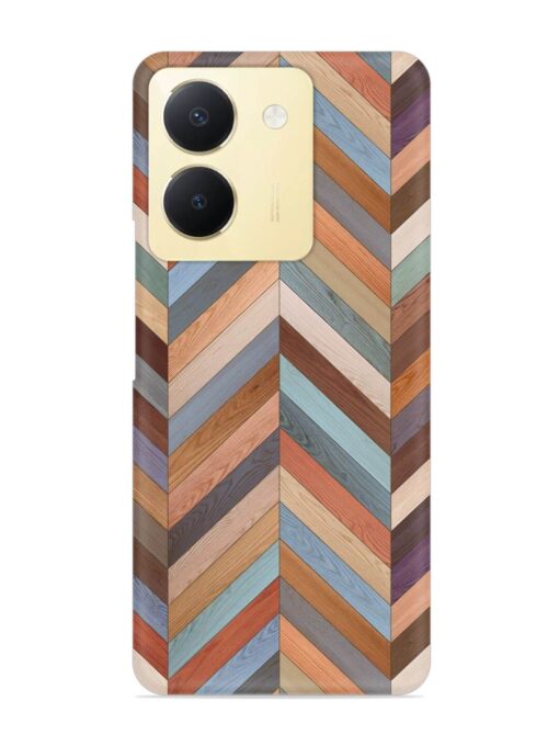 Seamless Wood Parquet Snap Case for Vivo Y36