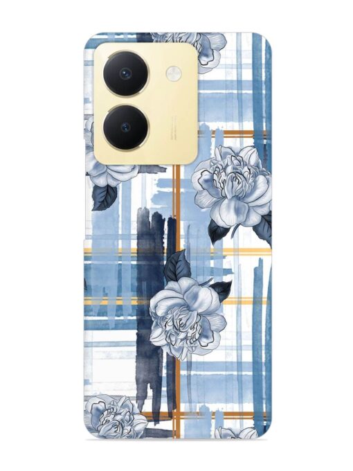 Watercolor Pattern Rose Snap Case for Vivo Y36