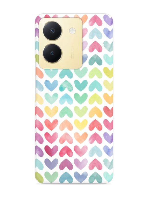 Seamless Colorful Watercolor Snap Case for Vivo Y36