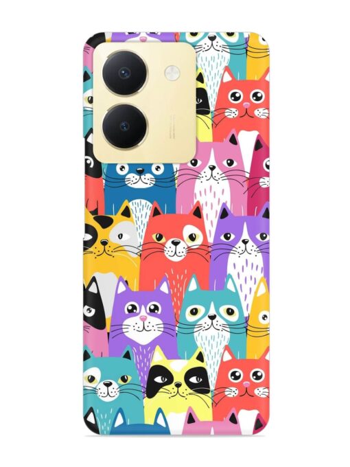 Funny Cartoon Cats Snap Case for Vivo Y36