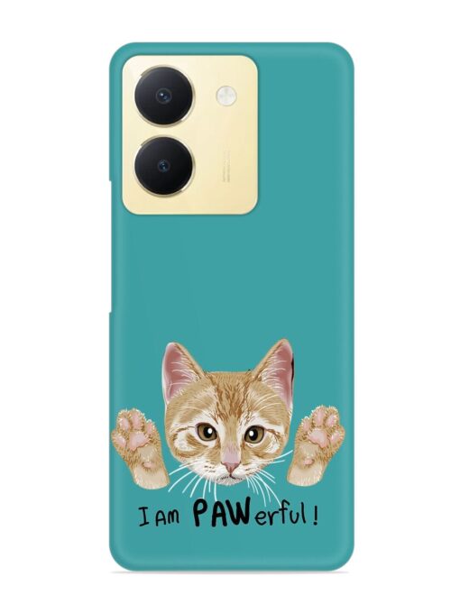 Typography Slogan Cat Snap Case for Vivo Y36