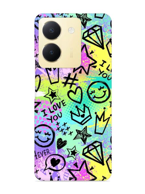 Bright Seamless Pattern Snap Case for Vivo Y36