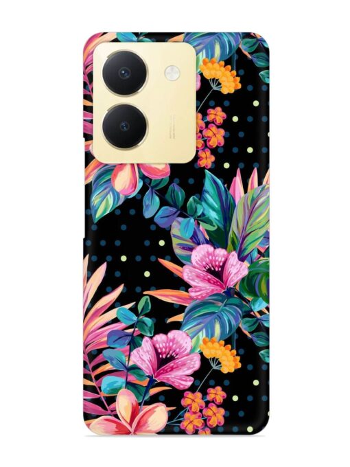 Seamless Floral Pattern Snap Case for Vivo Y36