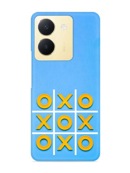 Yellow Plastic Crosses Snap Case for Vivo Y36