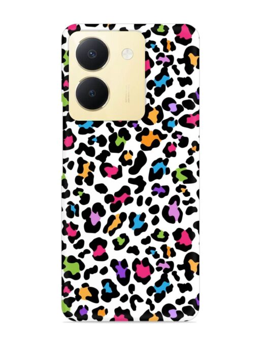 Seamless Leopard Pattern Snap Case for Vivo Y36