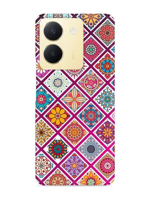 Seamless Tile Pattern Snap Case for Vivo Y36