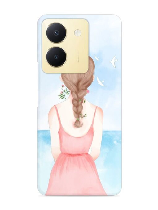 Watercolor Girl Vector Snap Case for Vivo Y36