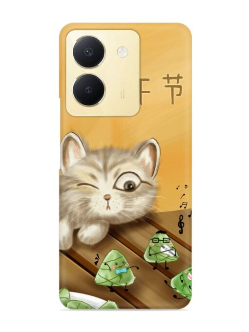 Cat Scorpion Dancing Snap Case for Vivo Y36