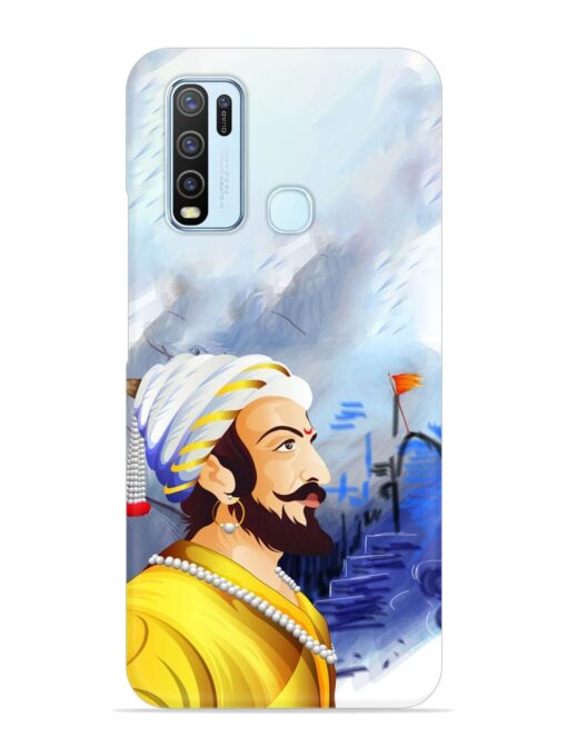 Shivaji Maharaj Color Paint Art Snap Case for Vivo Y50 Zapvi