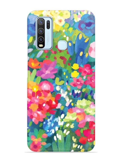 Watercolor Flower Art Snap Case for Vivo Y50 Zapvi