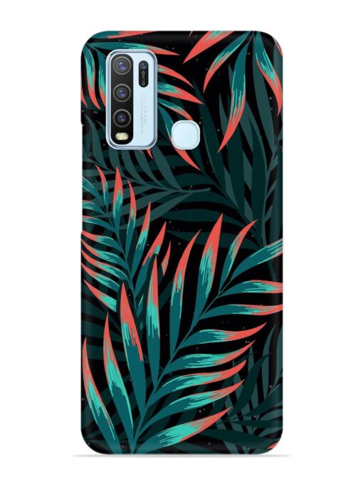 Green Leaf Art Snap Case for Vivo Y50 Zapvi