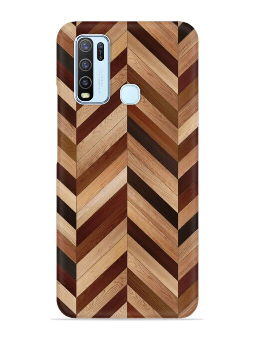 Seamless Wood Parquet Snap Case for Vivo Y50 Zapvi