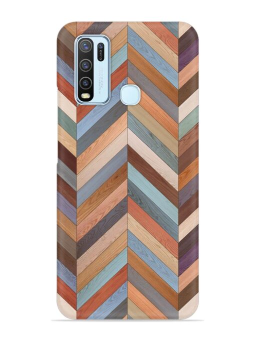 Seamless Wood Parquet Snap Case for Vivo Y50 Zapvi