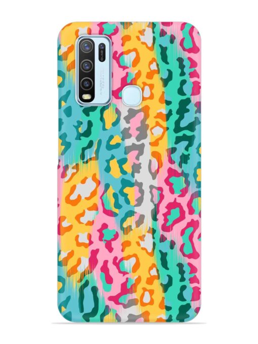 Seamless Vector Colorful Snap Case for Vivo Y50 Zapvi