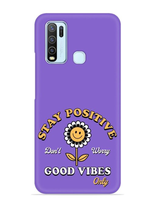 Retro Positive Flower Snap Case for Vivo Y50 Zapvi