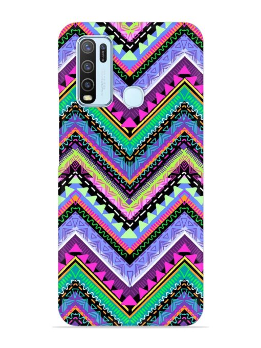 Tribal Aztec Print Snap Case for Vivo Y50 Zapvi