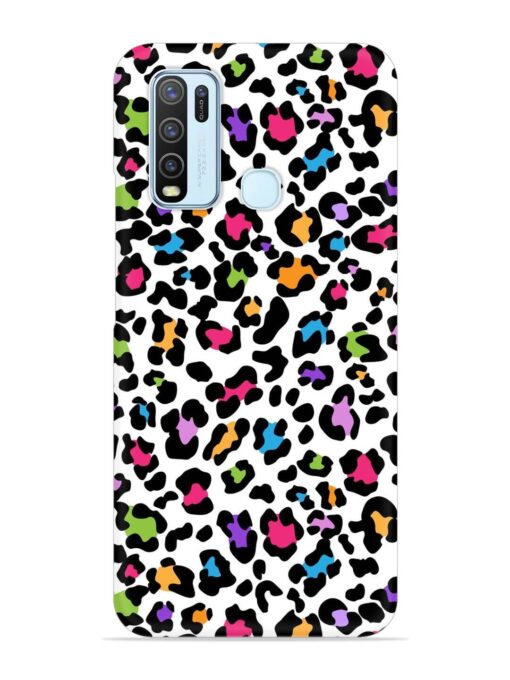 Seamless Leopard Pattern Snap Case for Vivo Y50 Zapvi