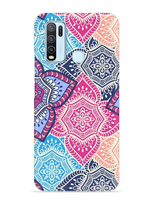 Ethnic Floral Seamless Snap Case for Vivo Y50 Zapvi