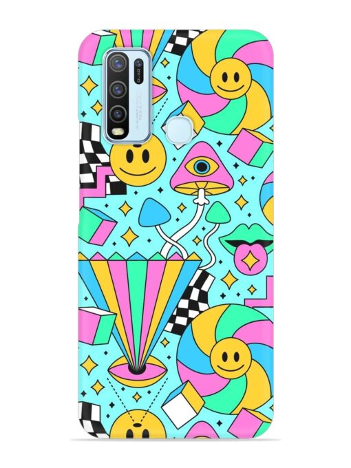 Trippy Rainbow 60S Snap Case for Vivo Y50 Zapvi