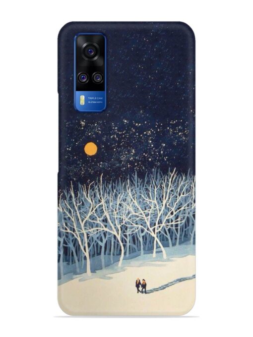 Full Moon Snowshoe Tour Snap Case for Vivo Y51 Zapvi