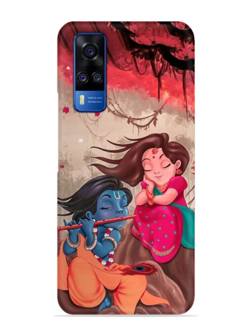 Radhe Krishna Water Art Snap Case for Vivo Y51 Zapvi