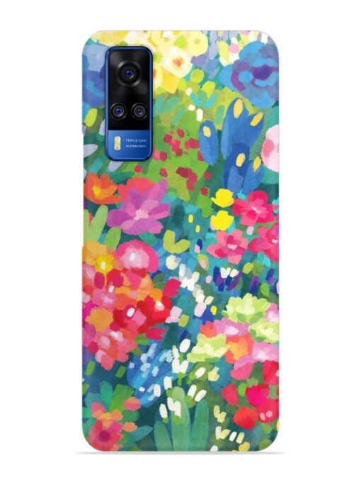 Watercolor Flower Art Snap Case for Vivo Y51 Zapvi