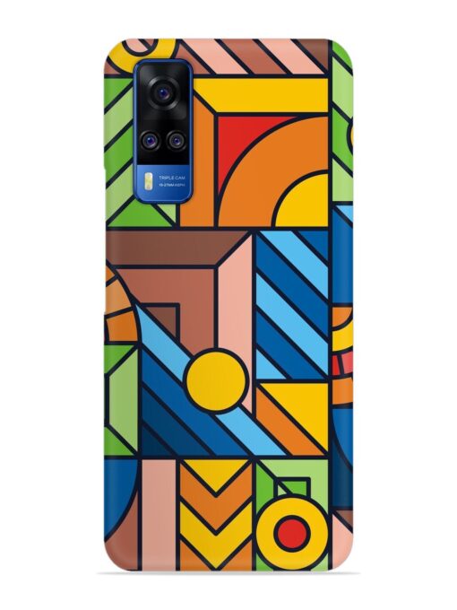 Colorful Geometric Snap Case for Vivo Y51 Zapvi