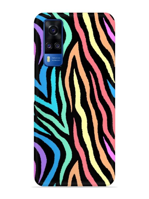 Colorful Abstract Zebra Snap Case for Vivo Y51 Zapvi