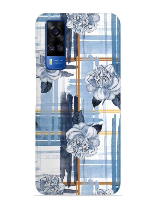 Watercolor Pattern Rose Snap Case for Vivo Y51 Zapvi