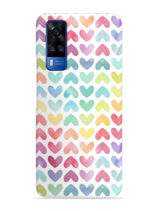 Seamless Colorful Watercolor Snap Case for Vivo Y51