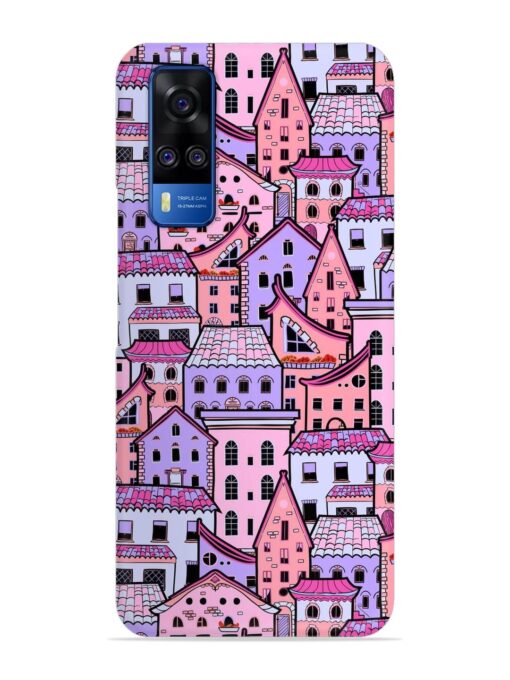 Seamless Pattern Houses Snap Case for Vivo Y51 Zapvi