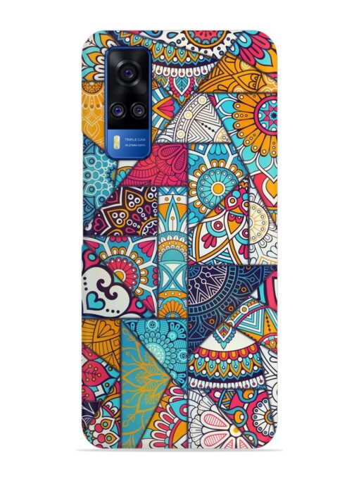 Patchwork Pattern Vintage Snap Case for Vivo Y51 Zapvi