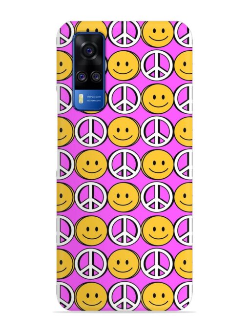 Smiley Face Peace Snap Case for Vivo Y51 Zapvi