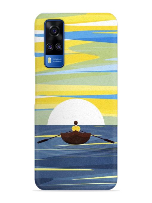 Rowing Person Ferry Paddle Snap Case for Vivo Y51A Zapvi