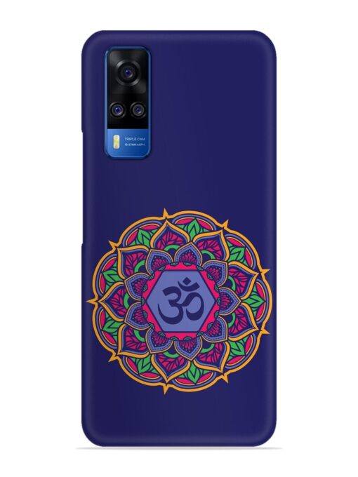 Om Mandala Art Blue Snap Case for Vivo Y51A Zapvi