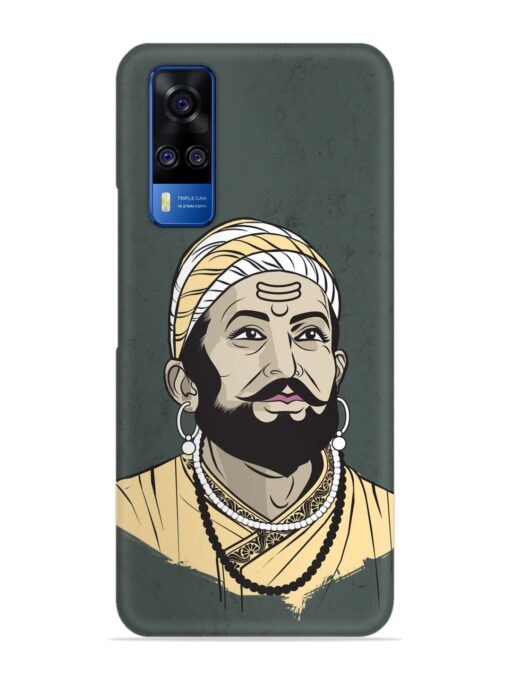 Shivaji Maharaj Vector Art Snap Case for Vivo Y51A