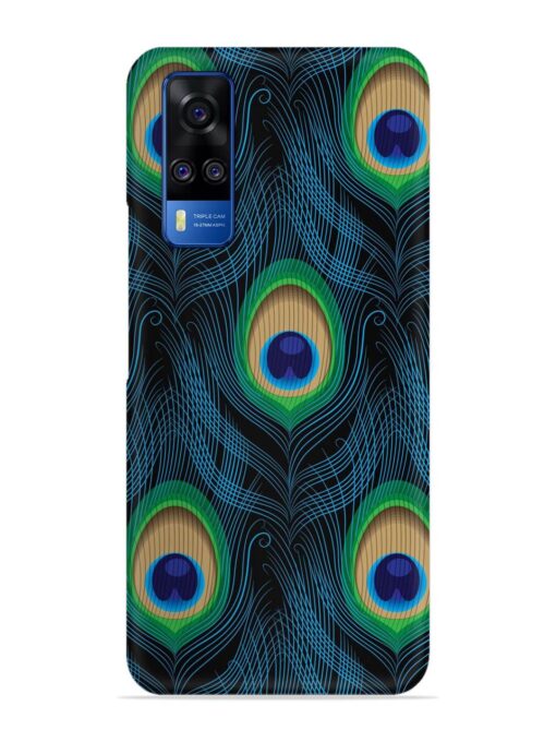 Seamless Pattern Peacock Snap Case for Vivo Y51A