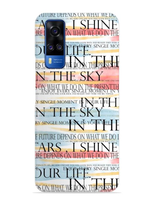 Seamless Slogans Pattern Snap Case for Vivo Y51A Zapvi