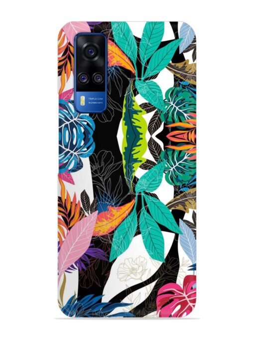 Floral Pattern Bright Snap Case for Vivo Y51A Zapvi