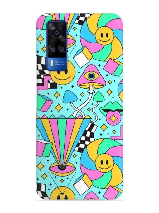 Trippy Rainbow 60S Snap Case for Vivo Y51A Zapvi