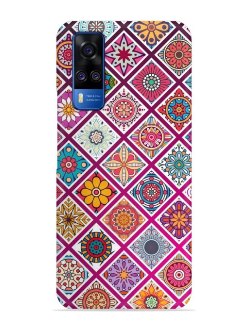 Seamless Tile Pattern Snap Case for Vivo Y51A Zapvi