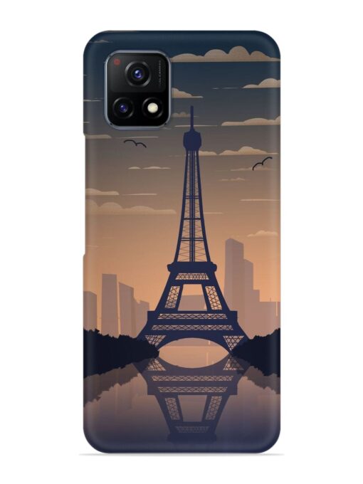 France Paris Eiffel Tower Gradient Snap Case for Vivo Y52S Zapvi