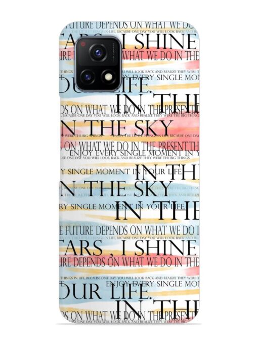 Seamless Slogans Pattern Snap Case for Vivo Y52S Zapvi