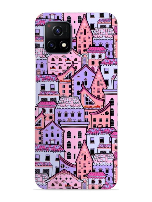 Seamless Pattern Houses Snap Case for Vivo Y52S Zapvi