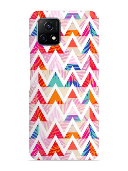 Abstract Triangle Background Snap Case for Vivo Y52S Zapvi