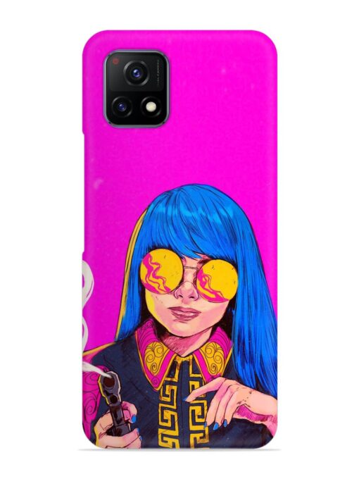 Aesthetic Anime Girl Snap Case for Vivo Y52S Zapvi