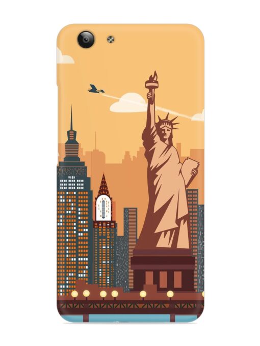 New York Statue Of Liberty Architectural Scenery Snap Case for Vivo Y53 Zapvi