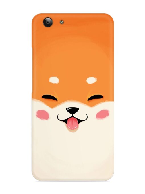 Cute Dog Face Vector Snap Case for Vivo Y53