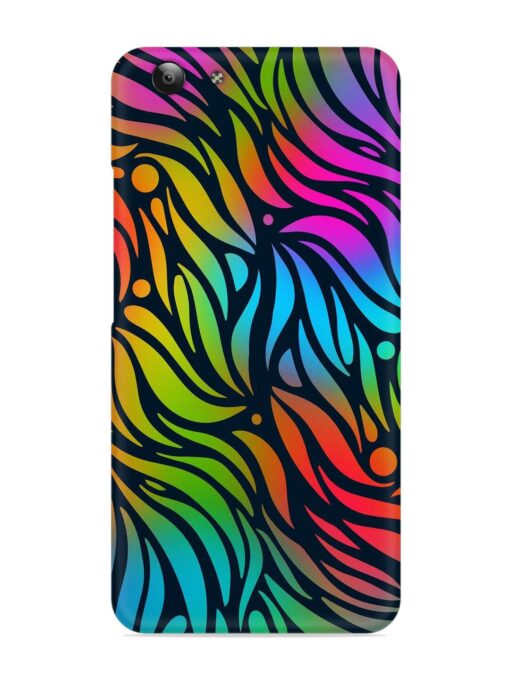 Abstract Leaf Design Snap Case for Vivo Y53 Zapvi