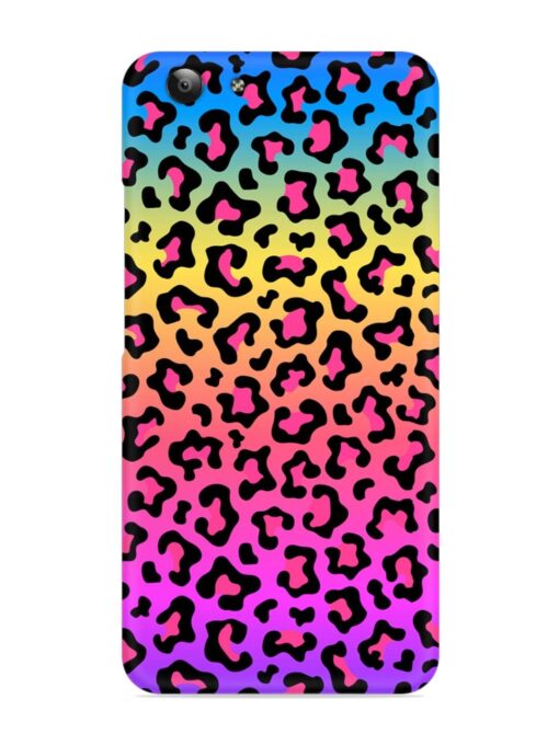 Neon Rainbow Colored Snap Case for Vivo Y53 Zapvi